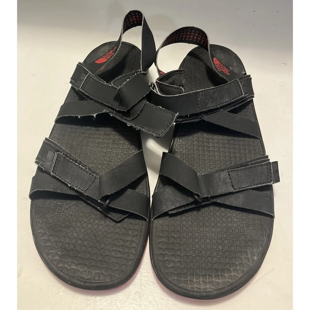 The‎ North Face Sandals Black Mens 11 HooknLoop Straps Open Toe Hydrotrak